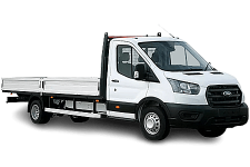 Van Hire Wythenshawe - White Ford Transit Dropside Van - Van hire Wythenshawe